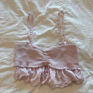 Wilfred Pink Ruffled Top